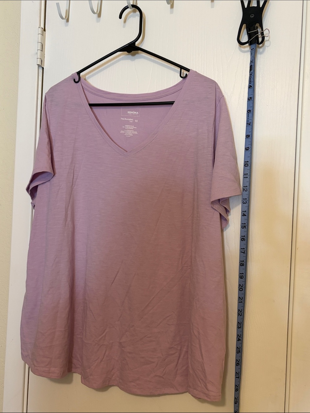Sonoma Lavender V-Neck Short Sleeve Tee